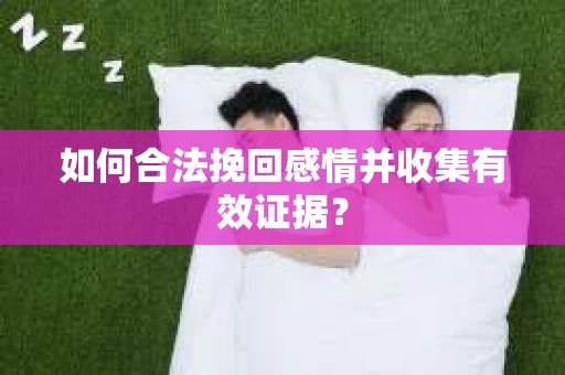 如何合法挽回感情并收集有效证据？