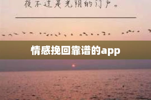 情感挽回靠谱的app