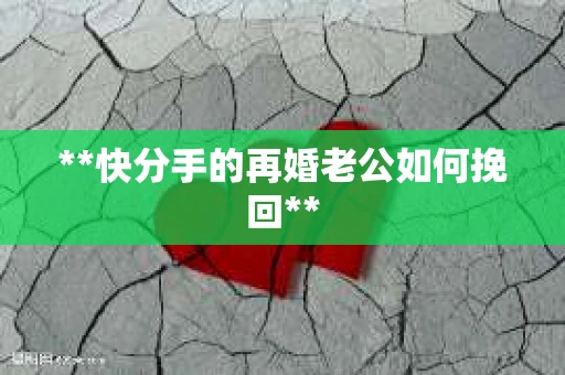**快分手的再婚老公如何挽回**