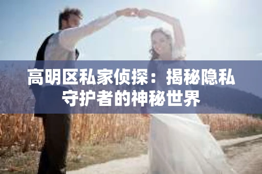 高明区私家侦探：揭秘隐私守护者的神秘世界