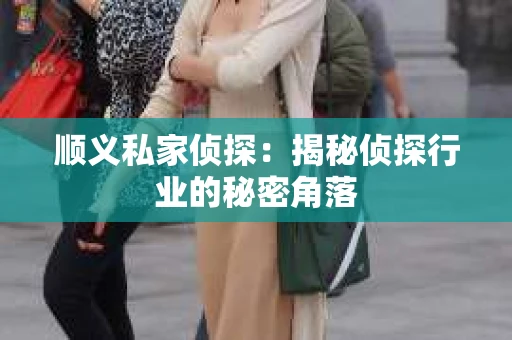 顺义私家侦探：揭秘侦探行业的秘密角落