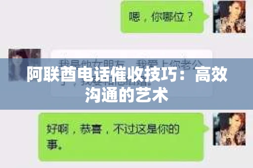 阿联酋电话催收技巧：高效沟通的艺术