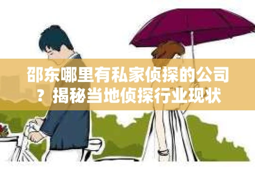 邵东哪里有私家侦探的公司？揭秘当地侦探行业现状