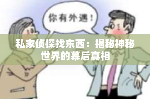 私家侦探找东西：揭秘神秘世界的幕后真相
