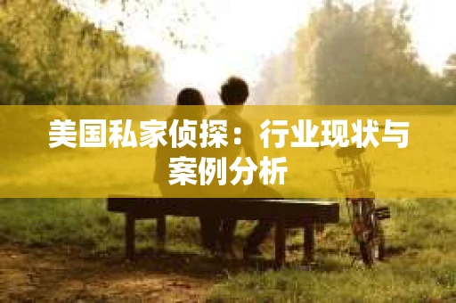 美国私家侦探：行业现状与案例分析